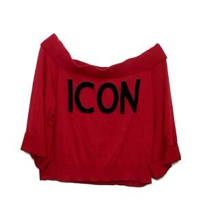 New York Company Gabrielle Union ICON Off Shoulder Sweater Top Large